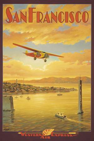 Western Air Express, San Francisco, California Giclee Print