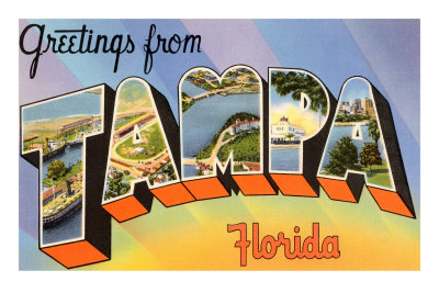 Greetings from Tampa, Florida Masterprint