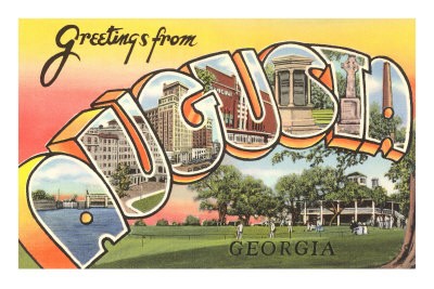 Greetings from Augusta, Georgia Masterprint