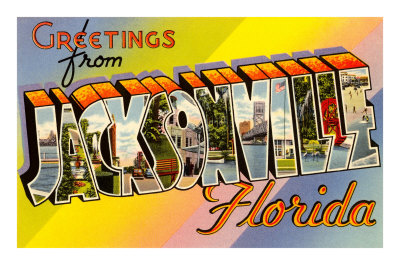 Greetings from Jacksonville, Florida Masterprint