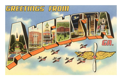 Greetings from Augusta, Georgia Masterprint