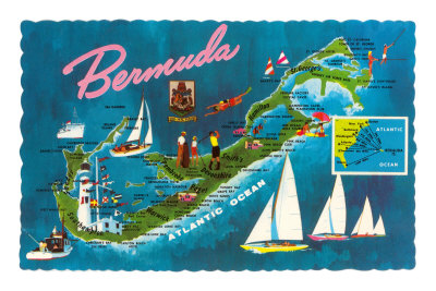 Map of Bermuda Masterprint