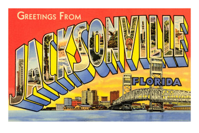 Greetings from Jacksonville, Florida Masterprint