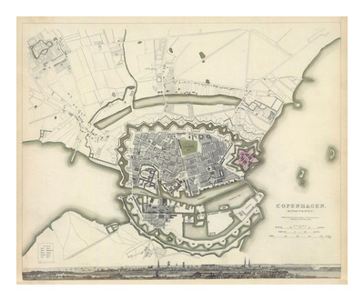 Copenhagen, Denmark, c.1837 Giclee Print