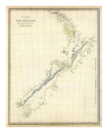 New Zealand, c.1838 Giclee Print