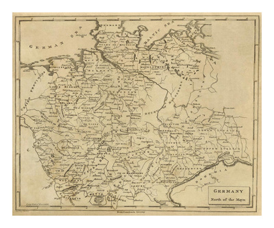 Germany North, c.1812 Giclee Print