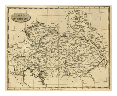 Austrian Dominions, c.1812 Giclee Print