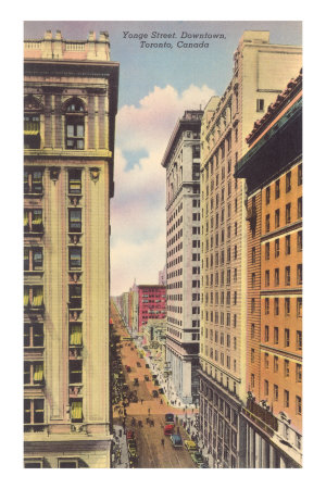 Yonge Street, Downtown Toronto Masterprint