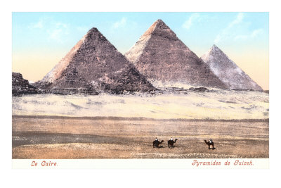 Giza Pyramids, Egypt Masterprint