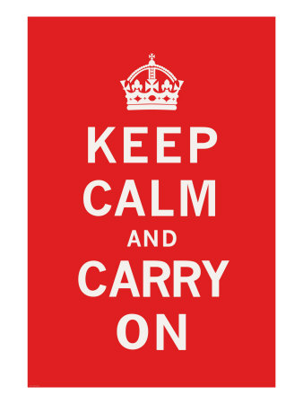 Keep Calm and Carry On Giclee Print