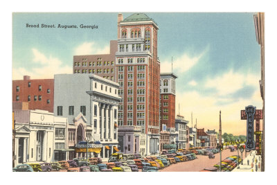 Broad Street, Augusta, Georgia Masterprint