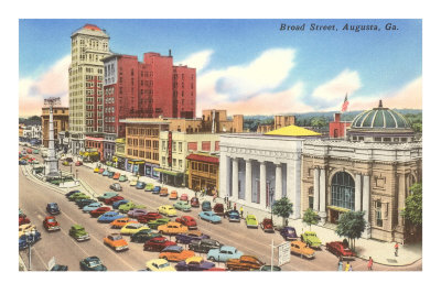 Broad Street, Augusta, Georgia Masterprint
