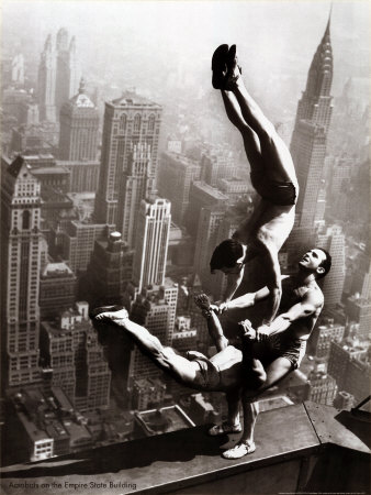 Acrobats on the Empire State Building Art Print