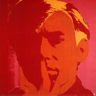 Self Portrait in Orange by Andy Warhol
