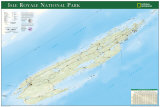 Map of Isle Royale, National Park, Art Print