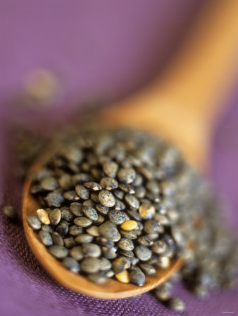 Green Puy Lentils Photographic Print