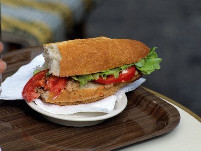 Lunchtime Sandwich, Paris, France Photographic Print