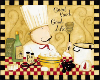 Good Food, Good Life Art Print