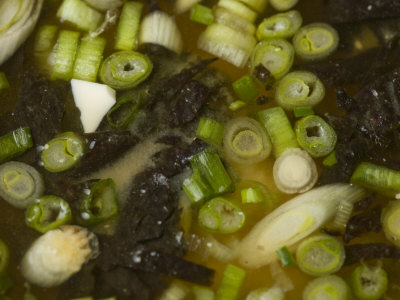 Close View of Miso Soup Photographic Print
