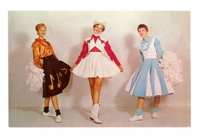 Three Cheerleaders Art Print