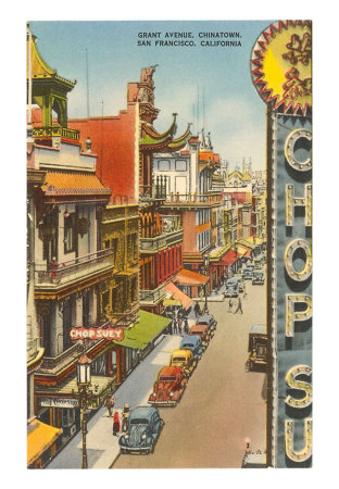 Grant Avenue, Chinatown, San Francisco, California Posters at AllPosters.com