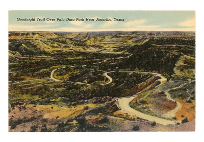 Goodnight Trail, Palo Duro Park, Amarillo, Texas Art Print