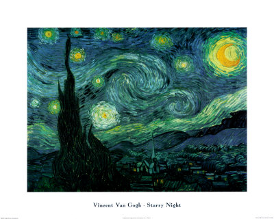 Starry Night, c.1889 Print by Vincent van Gogh