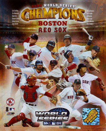 Boston Red Sox 2004 World Series Champions Composite Photo