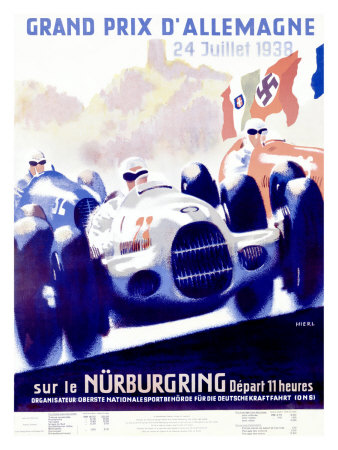 Grand Prix d'Allemagne Giclee Print by Alfred Hierl