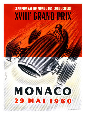 Monaco Grand Prix F1, c.1960 Giclee Print by Jose Lorenzi