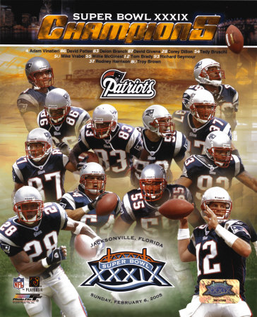 Patriots Super Bowl XXXIX Champions Composite Photo