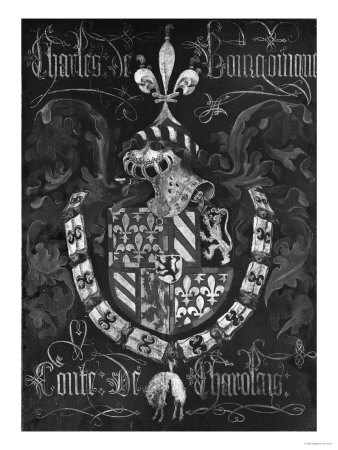 Coat of Arms of Charles De Bourgogne (1433-77) Count of Charolais ... Coat of Arms of Charles De Bourgogne (1433-77) Count of Charolais ...