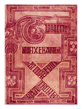 Book of Kells: T Letters Giclee Print