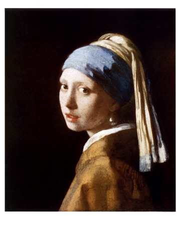 La jeune fille à la perle, vers1665 Reproduction d'art