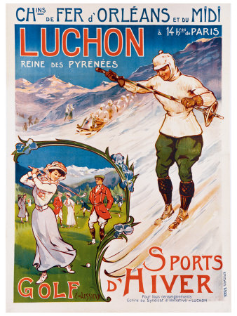 Luchon, Golf and Winter Sports Giclee Print