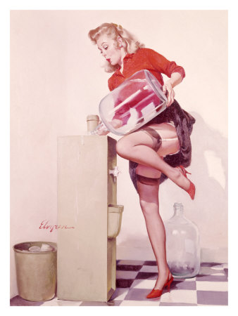 Pin-Up Girl: Sexy Office Giclee Print by Gil Elvgren at AllPosters.com