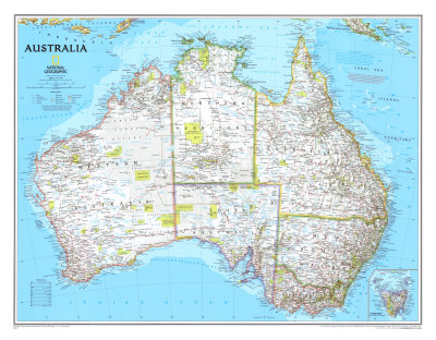 Political Map Of Oceania. Australia Political Map Art