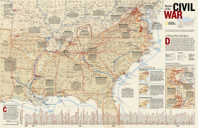 battles of the civil war map