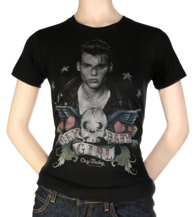 Women's: Cry Baby - Tattoo T-Shirt. zoom