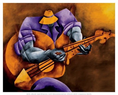 Blues Time Poster by Philemon Reid