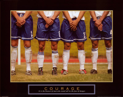 Courage: Soccer Players Prints