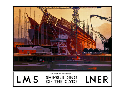 Shipbuilding on the Clyde Giclee Print