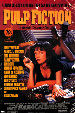 Pulp Fiction – Cover with Uma Thurman Movie Poster Posters