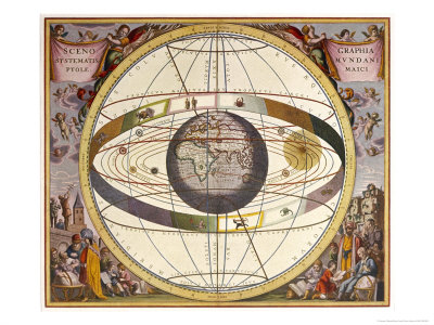Representation of Ptolemy's System Showing Earth Giclee Print by Andreas Cellarius