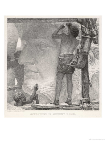 Sculptors at Work in Ancient Rome Giclee Print