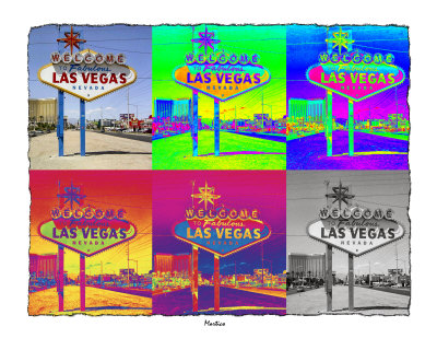 las vegas sign. Warhol Las Vegas Sign Giclee