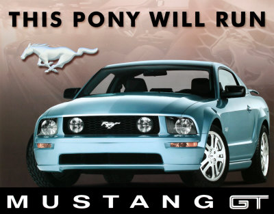 ford gt mustang. 2005 Ford Mustang GT Tin Sign