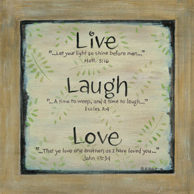 Live Laugh Love Picture Frame on Images Of Live Laugh Love Print By Karen Tribett Allposters Co Uk