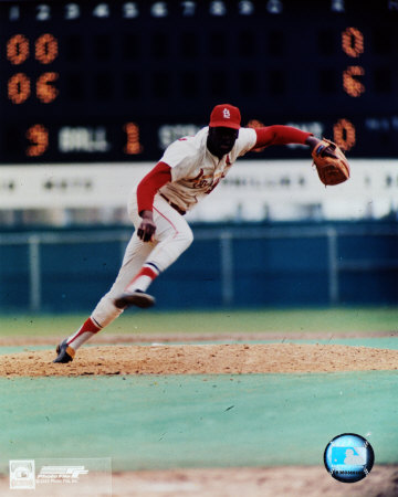 Bob Gibson - Pitching action Photo