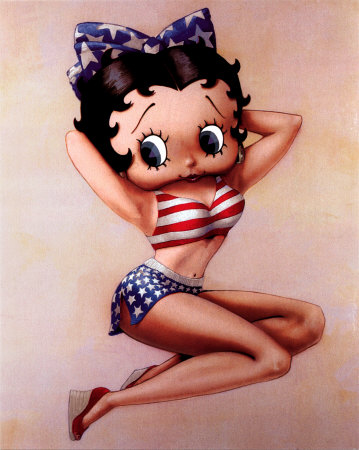 Betty Boop - Prodotta in USA Cartolina poster
